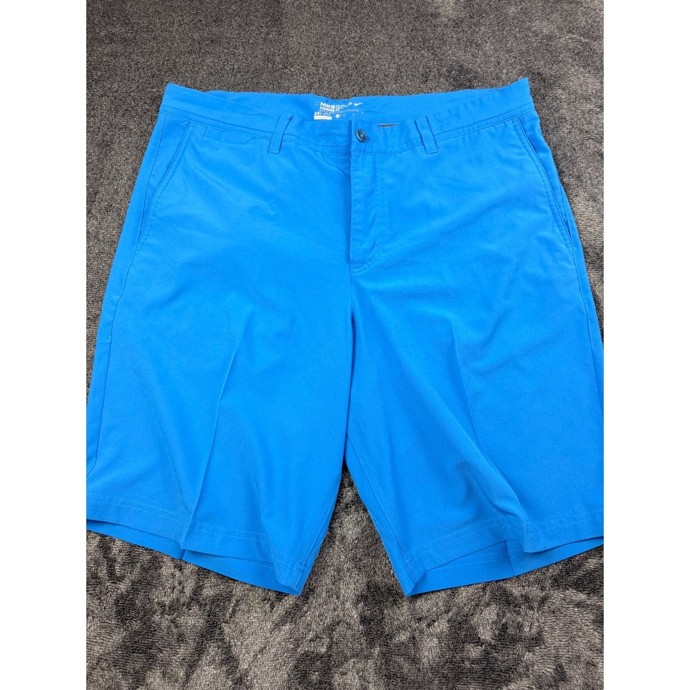 Nike‎ Golf Dri-FIT Shorts Mens 34 Standard Fit Blue Performance Athletic Golfing